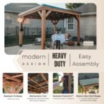Backyard Discovery 12×9.5 Arcadia Gazebo - Image 16