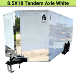 Spartan 8.5X18 Tandem Axle Enclosed Cargo Trailer | White | SP8.5X18TA