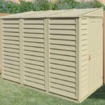 SideMate 4 ft. W x 8 ft. D Plastic Lean-To Storage Shed Installation Included