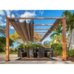 Verona 16 Ft. W x 11 Ft. D Aluminum Pergola with Canopy - Image 5