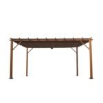 Verona 16 Ft. W x 11 Ft. D Aluminum Pergola with Canopy - Image 4