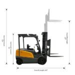 Electric Forklift | Lead Acid Battery | 6600 lbs. Capacity | Lift Height 197” | Apollolift A-4014 - Image 3