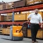 Electric Walkie Pallet Jack | 4400 lbs. Capacity | 48” x 27” | Apollolift A-1023 - Image 4