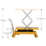 Double Scissor Lift Table | 1760 lbs Capacity | Lifting Height 59” | Apollolift A-2010 - Image 3