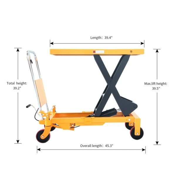 apollolift-1760lbs-capacity-single-scissor-lift-table-39.5-lifting-height-A-2005-2-600x600-1-1.jpg Single Scissor Lift Table | 1760 lbs Capacity | Lifting Height 39.5” | Apollolift A-2005 - Image 1