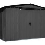 Arrow 10×8 Classic Steel Storage Shed Kit – Charcoal