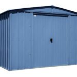Arrow 10×8 Classic Steel Storage Shed Kit – Blue Gray