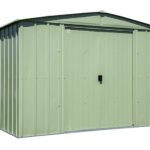 Arrow 10×8 Classic Steel Storage Shed Kit – Sage Green