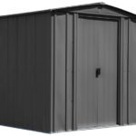 Arrow 6×5 Classic Steel Shed Kit – Charcoal
