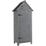 Outdoor Storage Cabinet Tool Shed Wooden Garden Shed