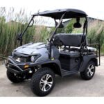Brand New Gas Golf Cart UTV Hybrid Linhai Big Hammer 200 GVX Side by Side UTV With Custom Rims/Tires – Gray