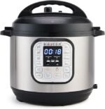 Instant Pot Duo 7-in-1 Electric Pressure Cooker, Slow Cooker, Rice Cooker, Steamer, Sauté, Yogurt Maker, Warmer & Sterilizer, Includes App with Over 800 Recipes, Stainless Steel, 6 Quart
