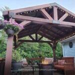 Arlington 12 Ft. W X 10 Ft. D Solid Wood Patio Gazebo - Image 4