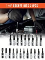 Part-driven Socket Claw Ratchet Wrench Tool Set, With Drill Socket Set Metric - Image 9