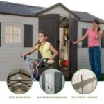 Lifetime Storage Shed: lifetime Garden Building Shed – 15′ X 8′ – Gray - Image 4
