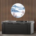 Anyi 110 Volt 1 – Person Solid Wood Rectangle Hot Tub - Image 8