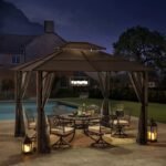 12 Ft. W x 10 Ft. D Steel Patio Gazebo - Image 2