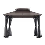 12 Ft. W x 10 Ft. D Steel Patio Gazebo - Image 4