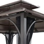 12 Ft. W x 10 Ft. D Steel Patio Gazebo - Image 3