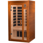 Dynamic Sauna  Barcelona 1-2-person Low EMF (Under 8MG) FAR Infrared Sauna (Canadian Hemlock) - Image 2