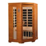 Dynamic Sauna  Heming 2-person Corner Low EMF (Under 8MG) FAR Infrared Sauna (Canadian Hemlock) - Image 3