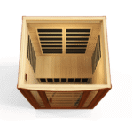 Dynamic Sauna  San Marino 2-person Low EMF (Under 8MG) FAR Infrared Sauna (Canadian Hemlock) - Image 4