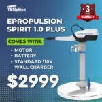 EPropulsion Spirit 1.0 Plus 3HP Electric Outboard Motor - Image 2