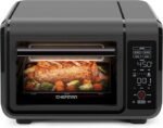 Chefman Air Fryer Toaster Oven Combo, Countertop Oven, Bake, Broil, Air Fry, Toast & Bagel Functions, 450°F Max Temperature, 4-Slice Capacity