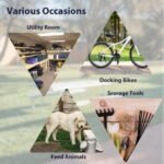 10' X 10' Metal Storage Shed For Ourdoor, Steel Yard Shed With Design Of Lockable Doors - Image 7