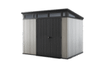 Keter Artisan 9×7 Foot Large Outdoor Shed with Floor with Modern Design for Patio Furniture