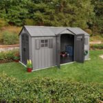 Lifetime 15′ x 8′ Rough Cut Dual-Entry Outdoor Storage Shed - Image 7