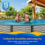 Blue Wave Affinity 24-ft Round 52-in Deep 7-in Top Rail Resin Swimming Pool Package - Image 4