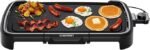 Chefman XL Electric Griddle with Removable Temperature Control, Immersible Flat Top Grill, Nonstick Extra-Large Cooking Surface, Slide-Out Drip Tray, 10 x 20 Inch