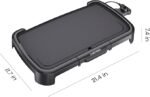 Chefman XL Electric Griddle with Removable Temperature Control, Immersible Flat Top Grill, Nonstick Extra-Large Cooking Surface, Slide-Out Drip Tray, 10 x 20 Inch - Image 3