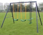 Durable Metal Swing Set with Glider – Perfect Outdoor Play for Kids