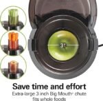Hamilton Beach Juicer Machine, Big Mouth 3" Feed Chute for Whole Fruits and Vegetables, Easy-to-Clean Centrifugal Extractor, BPA-Free, 800W Motor, Black - Image 4