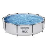 Bestway Steel Pro MAX 10’x30″ Round Above Ground Outdoor Swimming Pool with Pump - Image 5