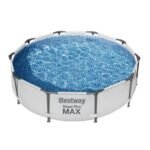 Bestway Steel Pro MAX 10’x30″ Round Above Ground Outdoor Swimming Pool with Pump - Image 4