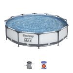 Bestway Steel Pro 12ft x 30in Frame Above Ground Pool Set with Pump - Image 6