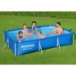 Bestway Steel Pro 9.8′ x 6.6′ x 26″ Rectangular Above Ground Swimming Pool Set - Image 5