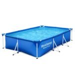 Bestway Steel Pro 9.8′ x 6.6′ x 26″ Rectangular Above Ground Swimming Pool Set