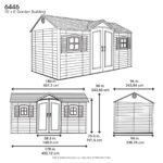 Heartland Coronado 12-ft x 8-ft Gable Engineered Wood Storage Shed with Floor Included - Image 8