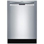 Bosch  300 Series 24 in. Stainless Steel Front Control Tall Tub Dishwasher with Stainless Steel Tub and 3rd Rack, 44dBA