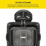 Chefman 4.5 Liter Deep Fryer with Basket Strainer, XL Jumbo Size, Adjustable Temperature & Timer, Removable Oil Container, Stainless Steel - Image 3