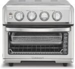 Cuisinart Air Fryer Toaster Oven, 1800W, 8-in-1 with Air Fry, Convection, Broil & Warm, 0.6 Cubic Feet, 60-Minute Timer, TOA-70NAS, Stainless Steel