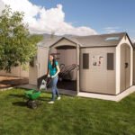 Lifetime 15′ x 8′ Dual-Entry Outdoor Storage Shed - Image 3