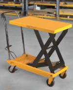 Wesco 260200 Fixed Handle Scissor Lift Table – 1,000 lb Capacity, 19.5″ × 32″ Platform
