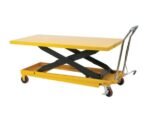 Wesco 273230 Long Deck Scissor Lift Table – 2,200 lb, 30″×80″ Hydraulically Pumped