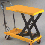 Wesco 260199 Fixed Handle Scissor Lift Table – 700 lb Capacity, 19.5″ × 32″ Platform