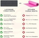Liforme Original Yoga Mat – Free Yoga Bag Included - Patented Alignment System, Warrior-like Grip, Non-slip, Eco-friendly, sweat-resistant, long, wide, 4.2mm thick mat for comfort Visit the LIFORME Store - Image 4